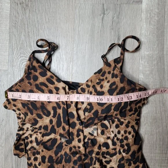 Magicsuit Rita Tierer Tankini Top in Cheetah/Leopard Print see measurements - Picture 6 of 8